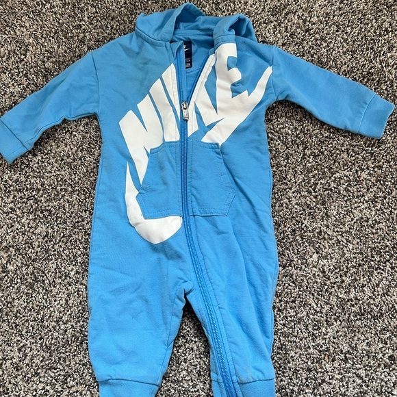 Nike Other - Nike Baby Boy Gender Neutral Blue One Piece Romper Size 6-9 months NWOT